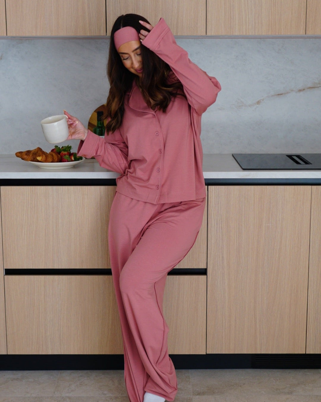 Whisper Soft Pyjamasbyxor - Ash Rose