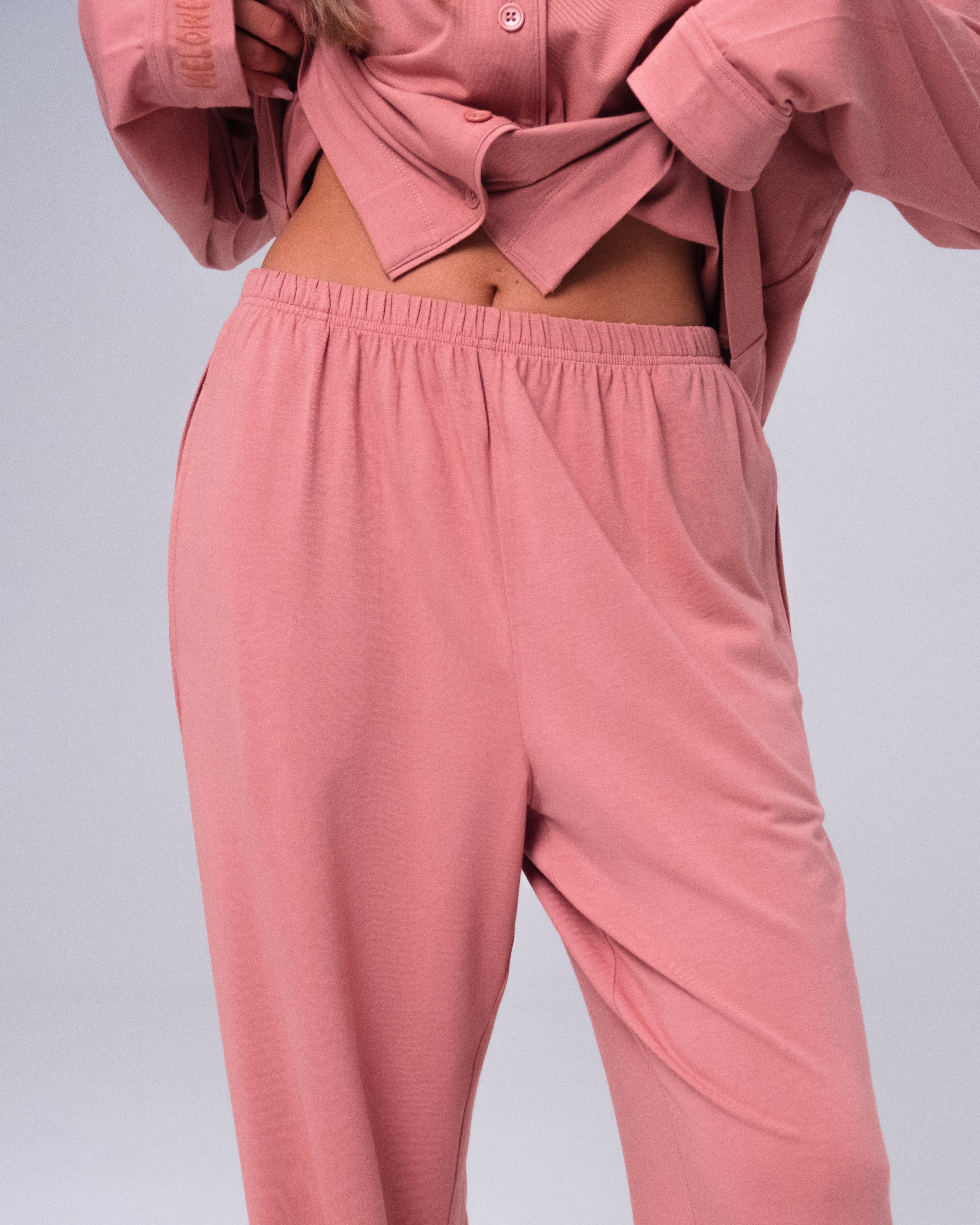 Whisper Soft Pyjamasbyxor - Ash Rose