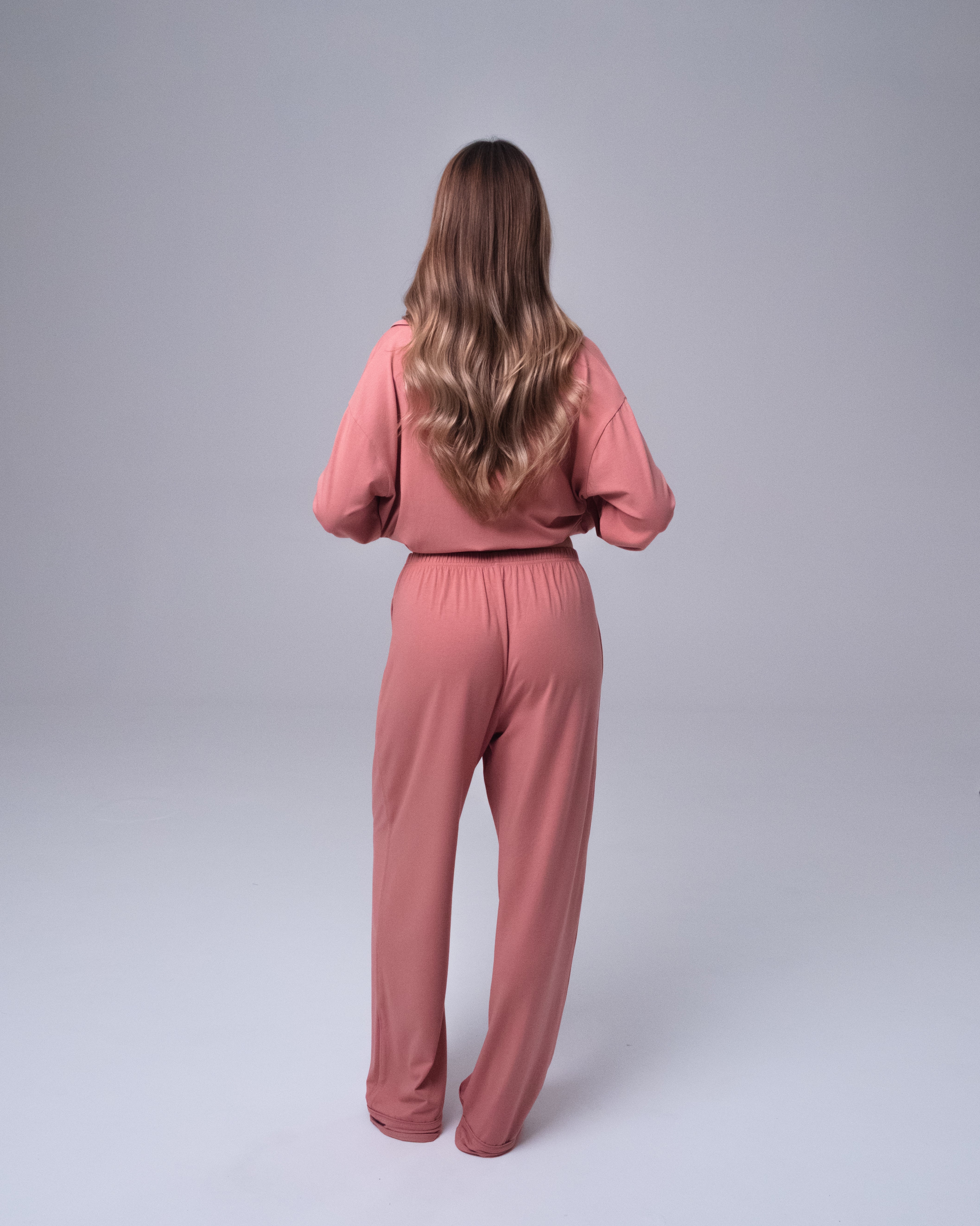 Whisper Soft Pyjamasbyxor - Ash Rose