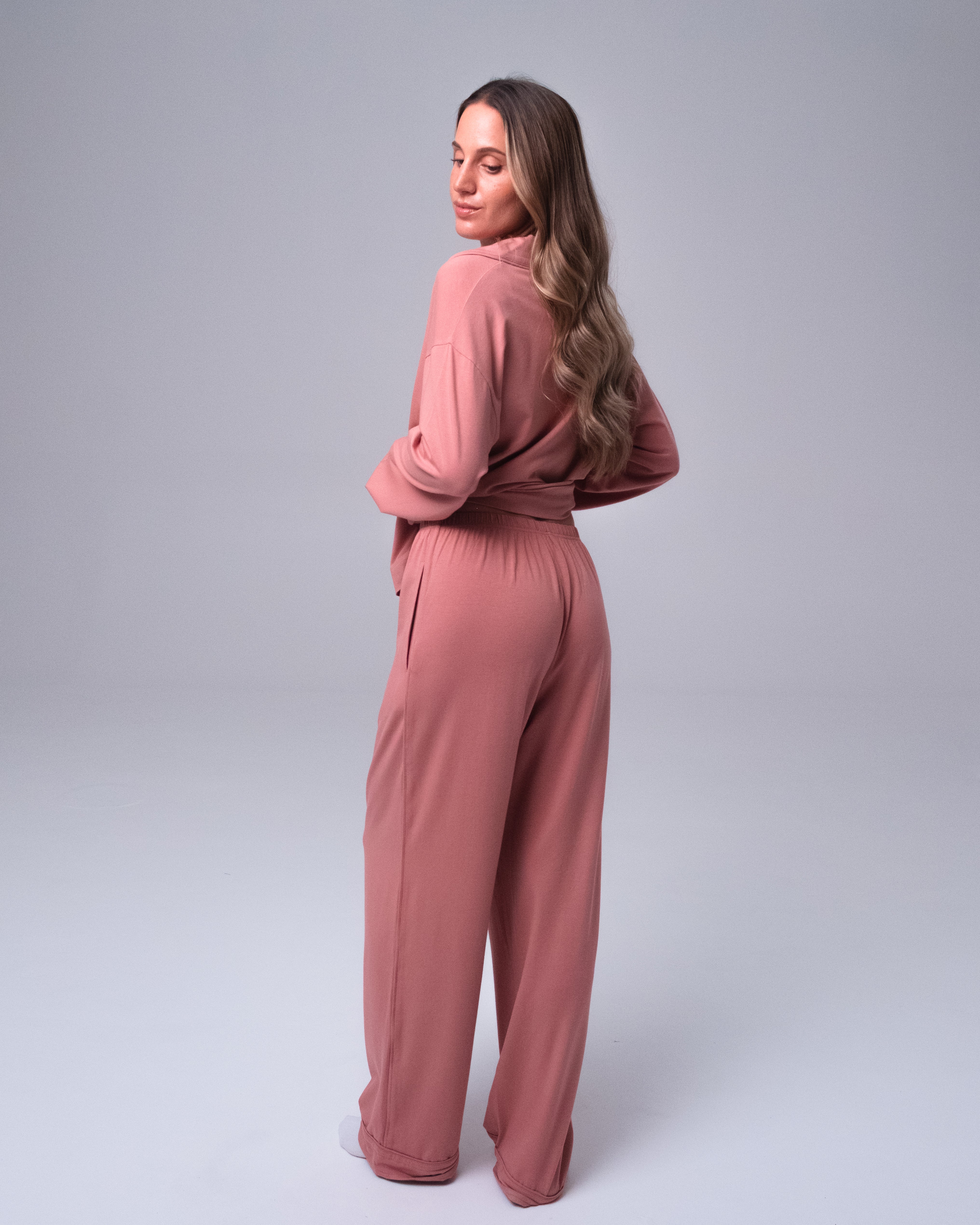 Whisper Soft Pyjamastopp Ash Rose
