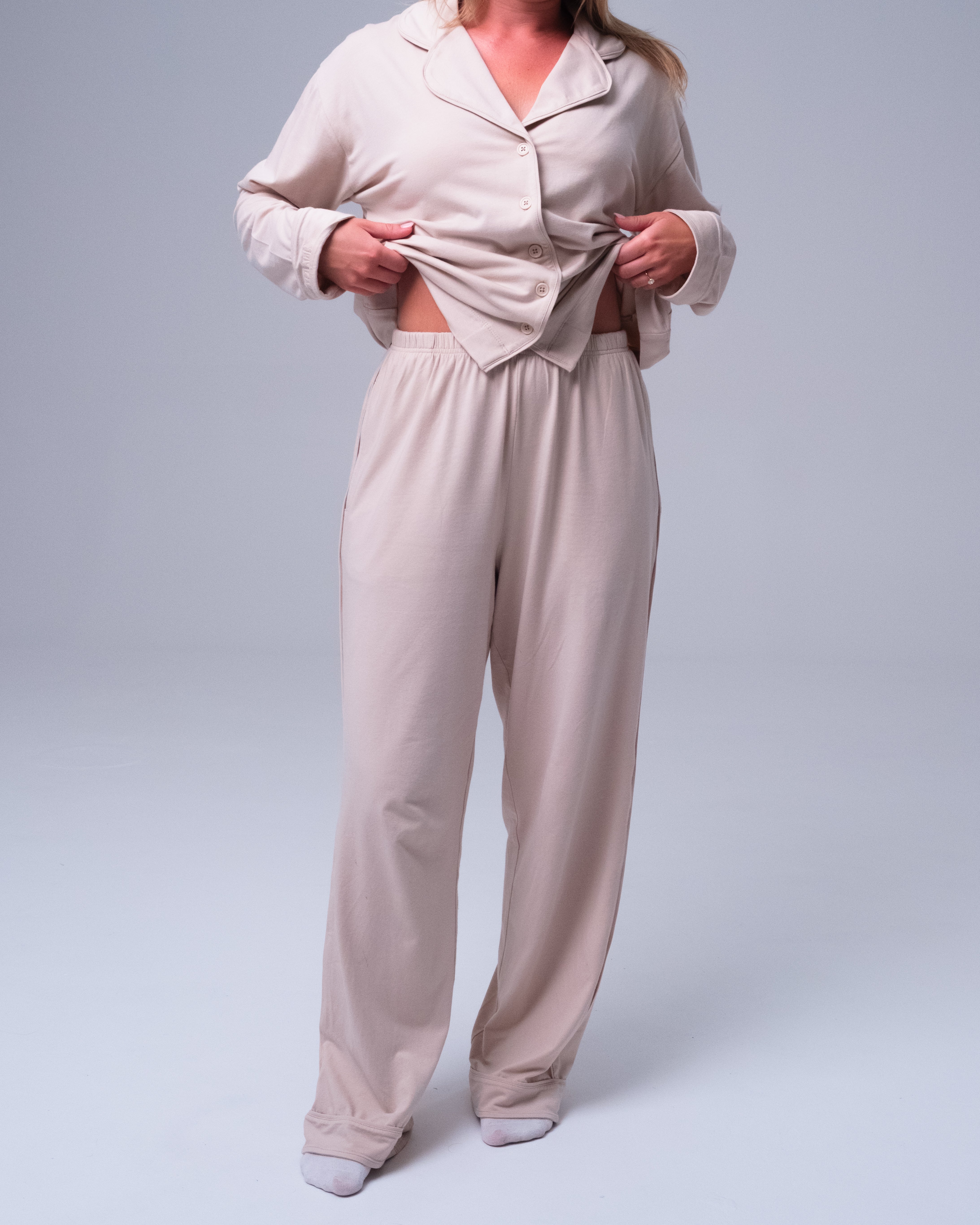 Whisper Soft PJ Pants - Beige