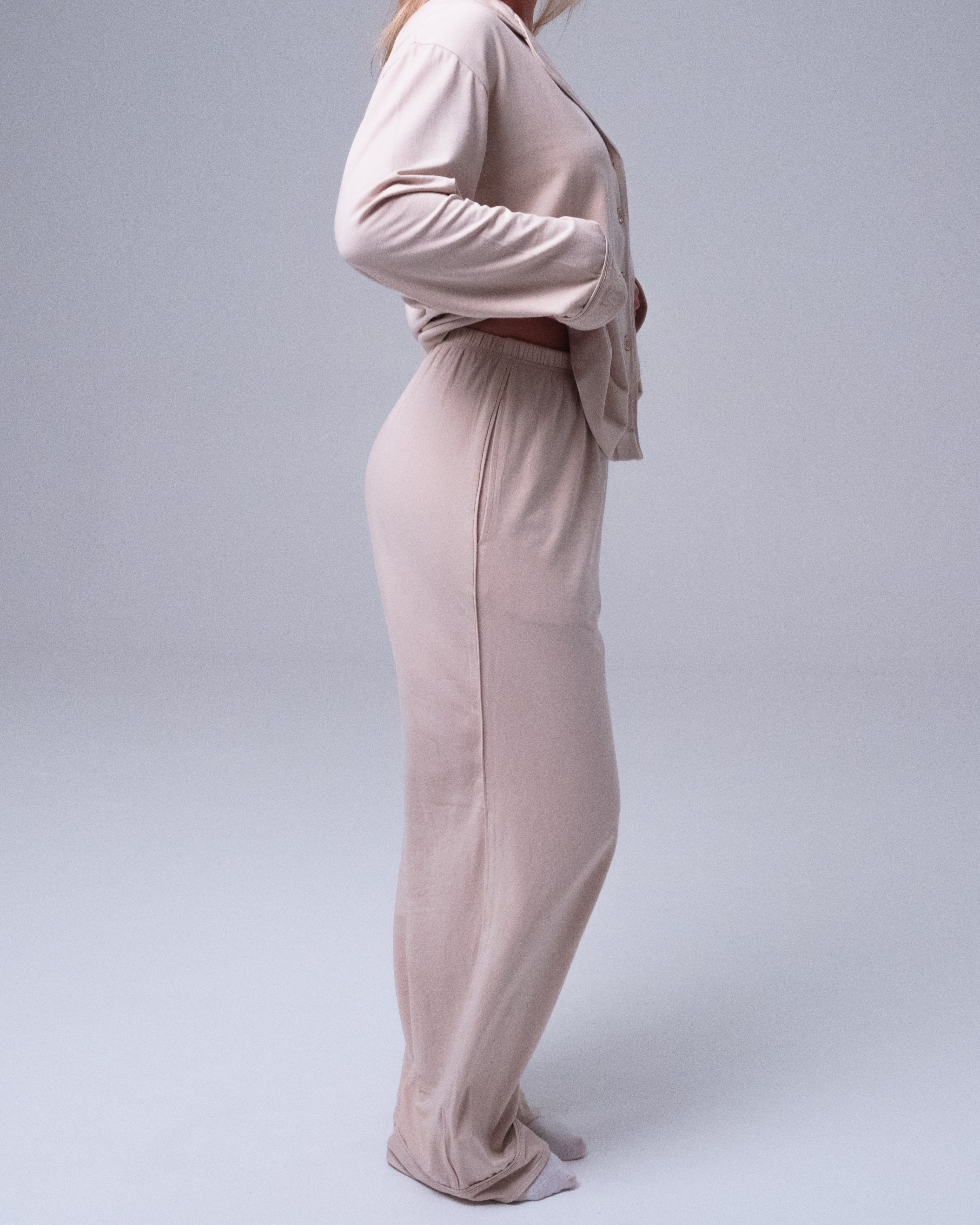 Whisper Soft Pyjamasbyxor - Beige