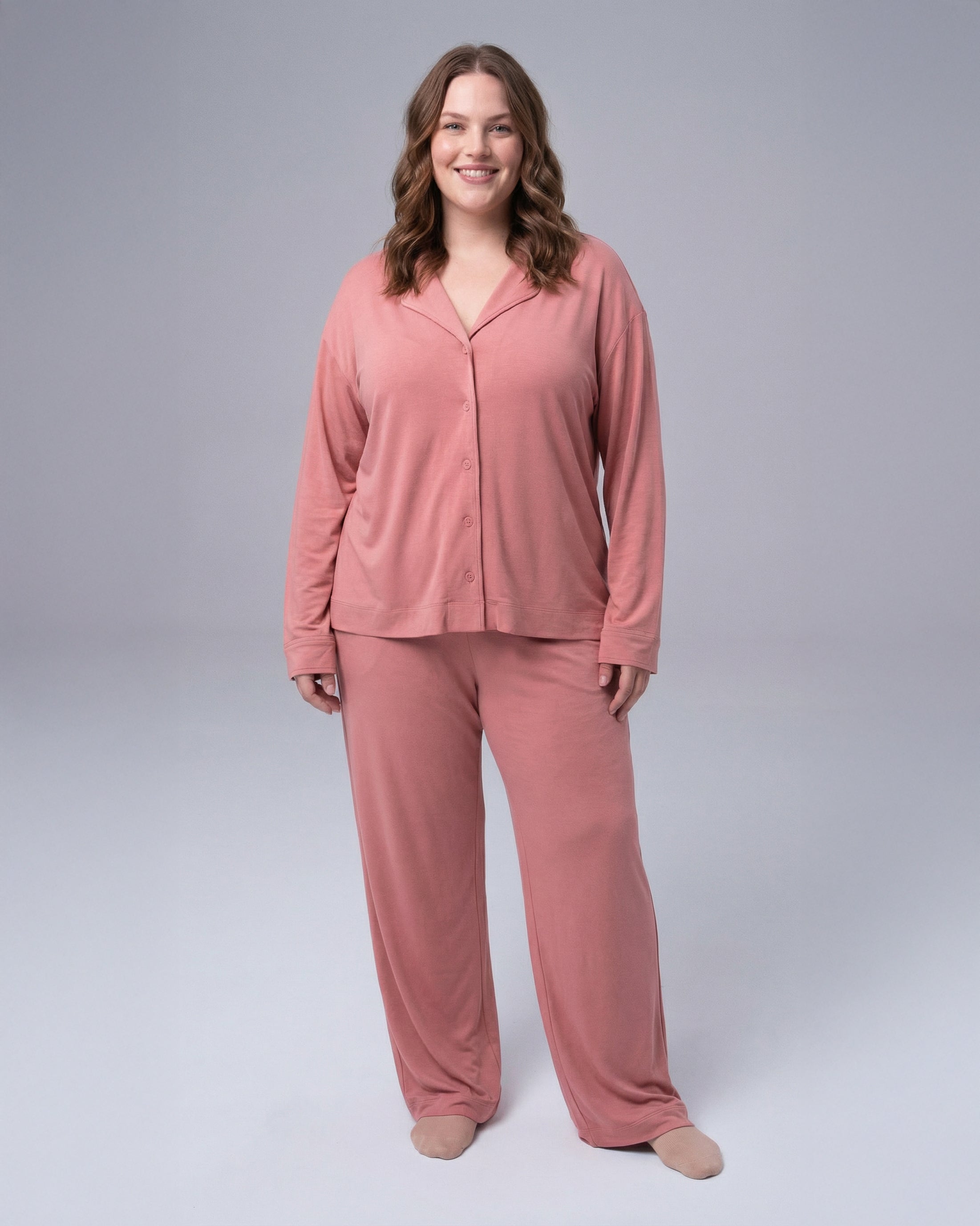 Whisper Soft Pyjamastopp - Ash Rose