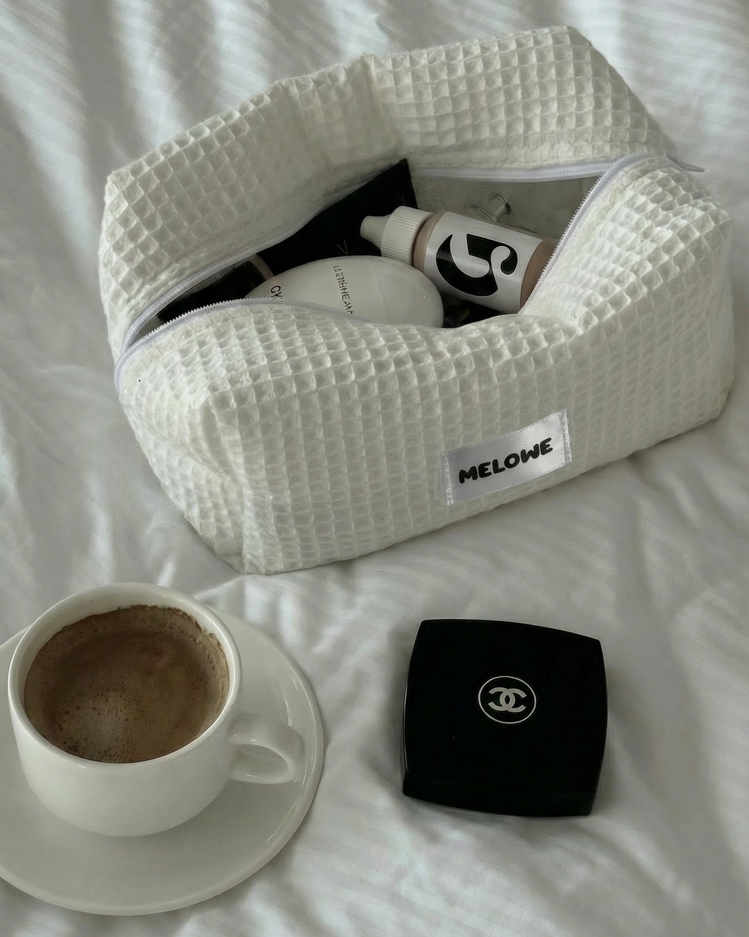 Waffle Beauty Necessär - Vit