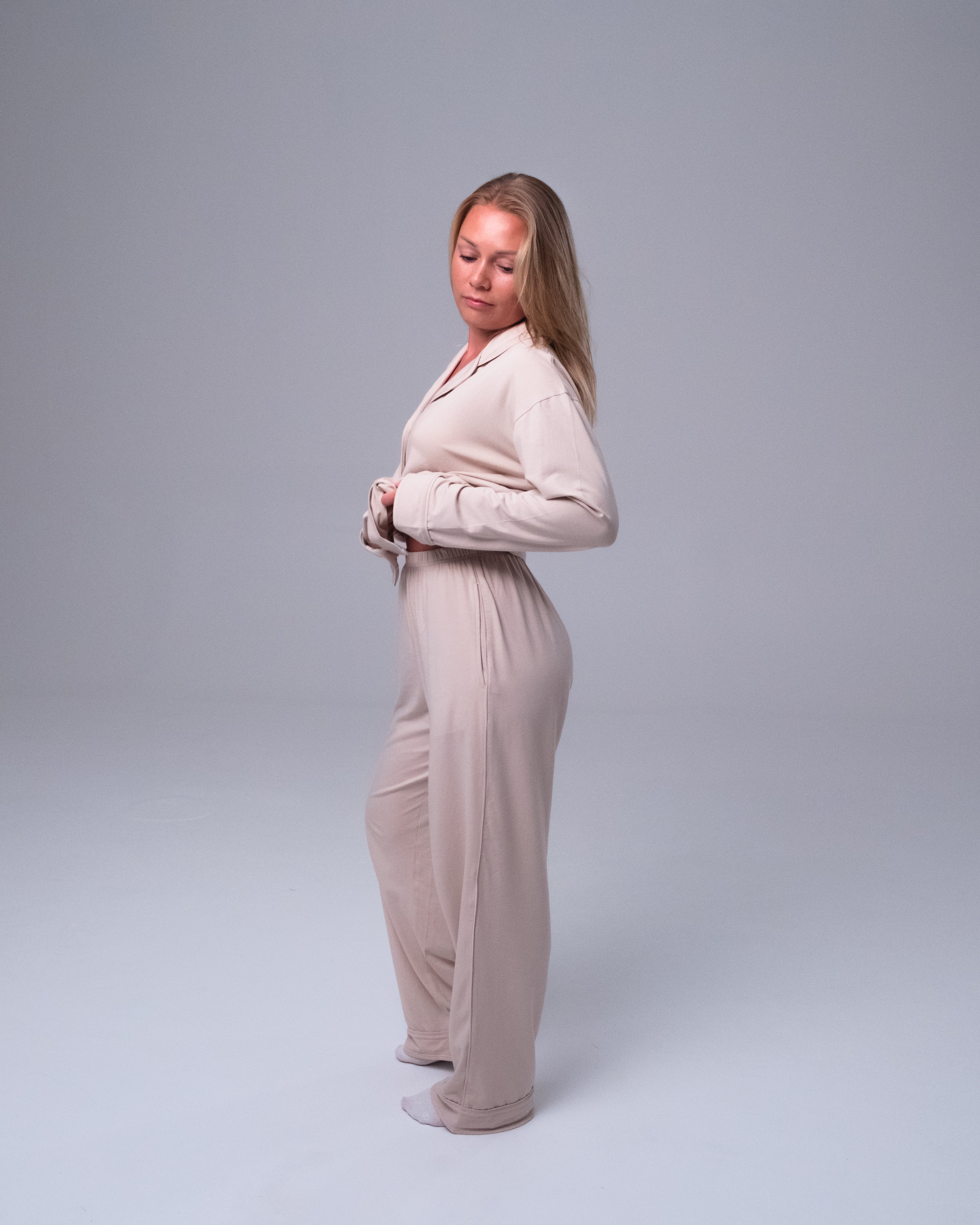 Whisper Soft Pyjamasbyxor - Beige