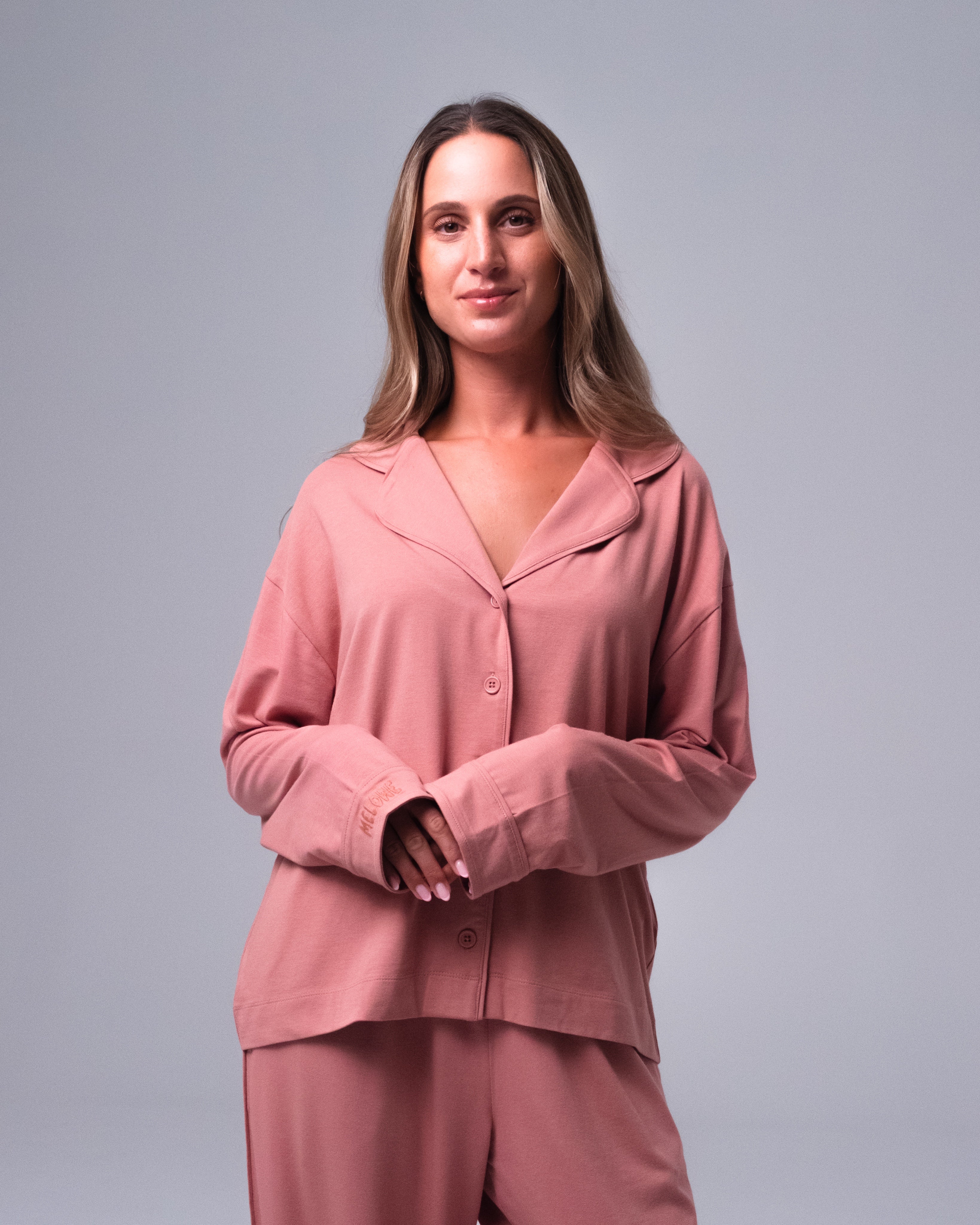 Whisper Soft Pyjamastopp Ash Rose